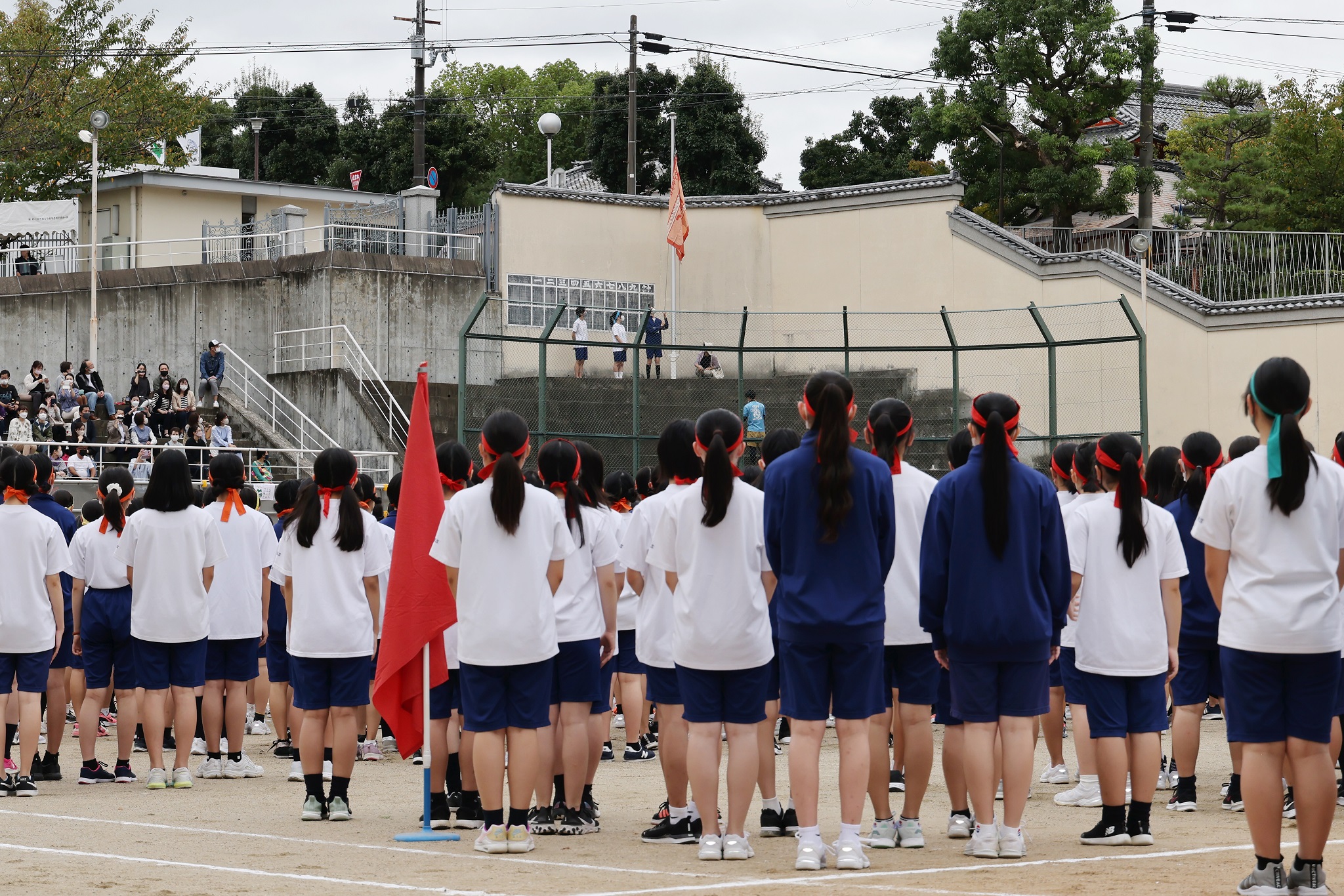 中学生　体育祭 夙川中学校
